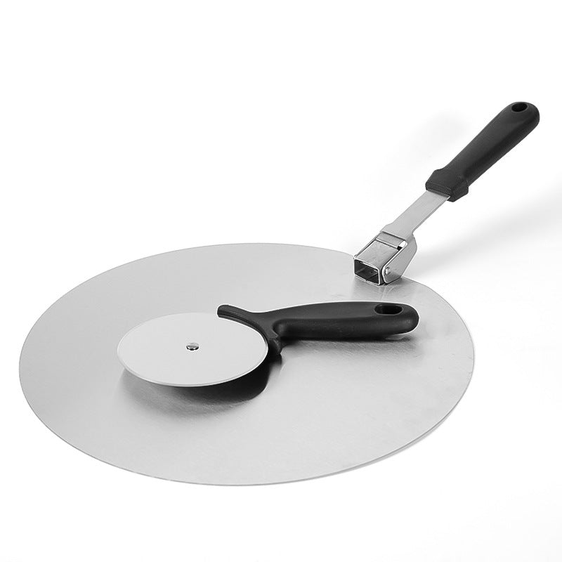 CozyNest 10 inch 12 inch stainless steel round foldable Pizza transfer spatula cake cutter two-piece set