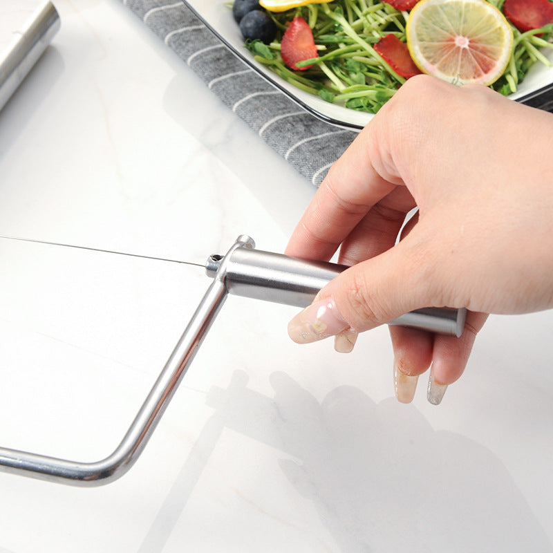 CozyNest Stainless Steel Cheese Slicer, Multifunctional Cheese Ham Slicer Cheese Cutter Kitchen Tools
