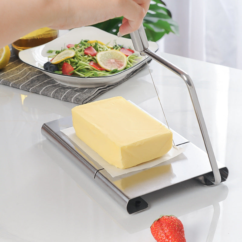 CozyNest Stainless Steel Cheese Slicer, Multifunctional Cheese Ham Slicer Cheese Cutter Kitchen Tools