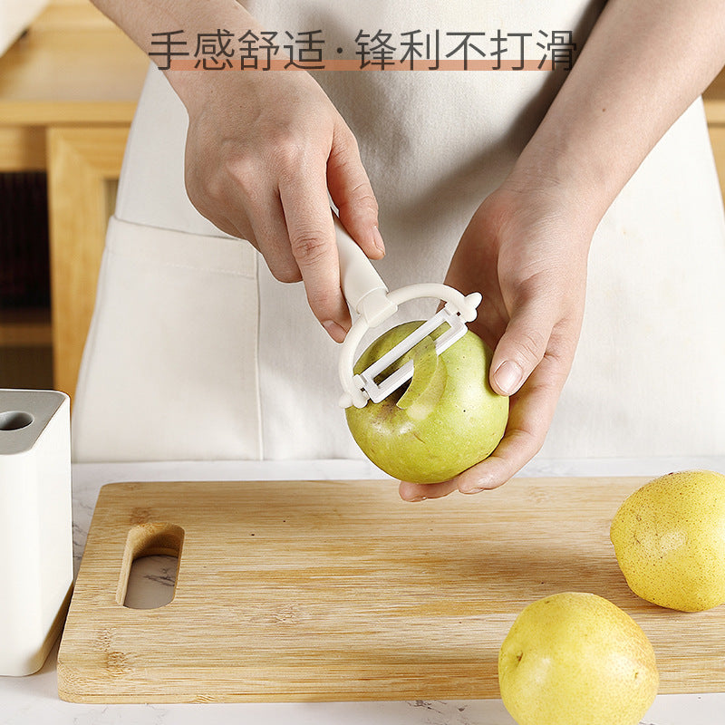 CozyNest Custom Kitchen Gadgets 5-piece Fruit Cutter Set with Storage Seat