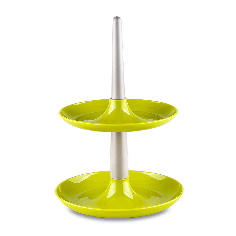 CozyNest Creative foldable plastic fruit dessert double ornament plate