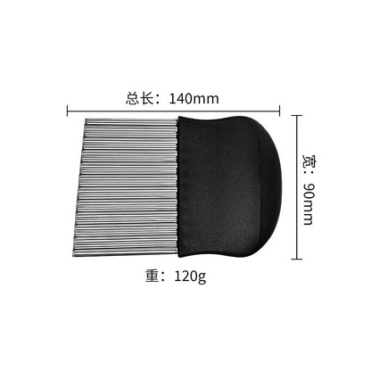 CozyNest Stainless steel wolf tooth potato knife potato chip knife wave knife potato cut, non-lacquered embossing knife potato corrugated knife