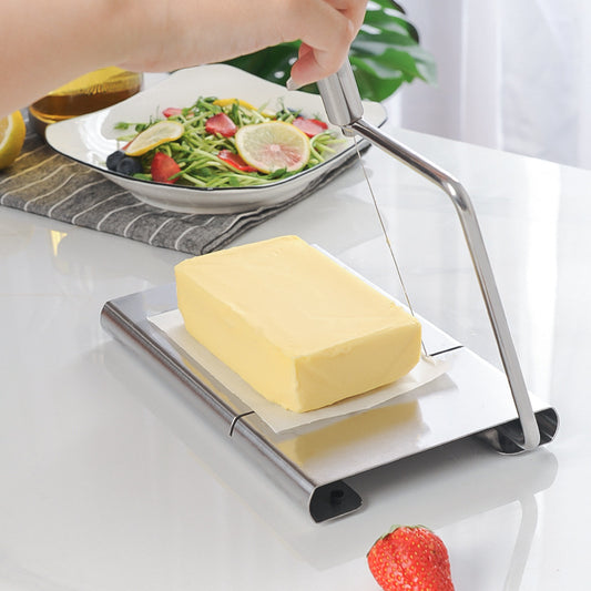 CozyNest Stainless Steel Cheese Slicer, Multifunctional Cheese Ham Slicer Cheese Cutter Kitchen Tools
