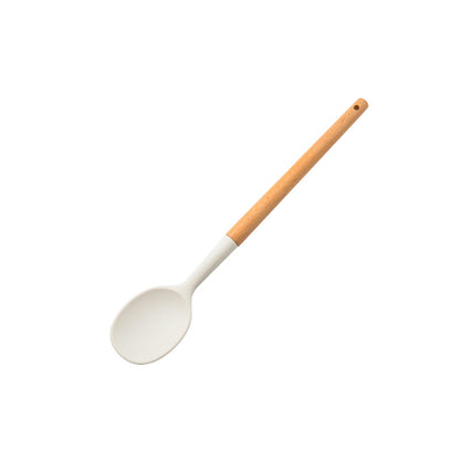 CozyNest Customized wooden handle silicone kitchen set 10-piece set, kitchen tools non-stick pan shovel spoon kitchen set