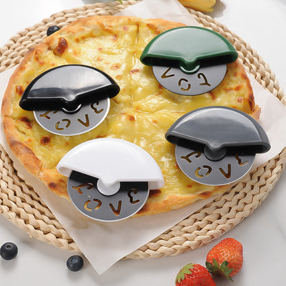 CozyNest Stainless steel round roller pizza cutter single knife wheel pizza cutter cake cutter cake cutter baking tool