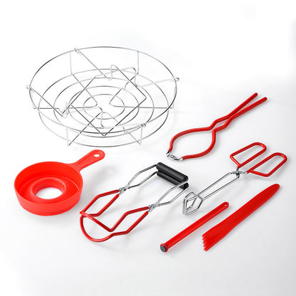 CozyNest Jam making kitchen tools 7-piece set Anti-scalding can jaw set, non-slip basket set