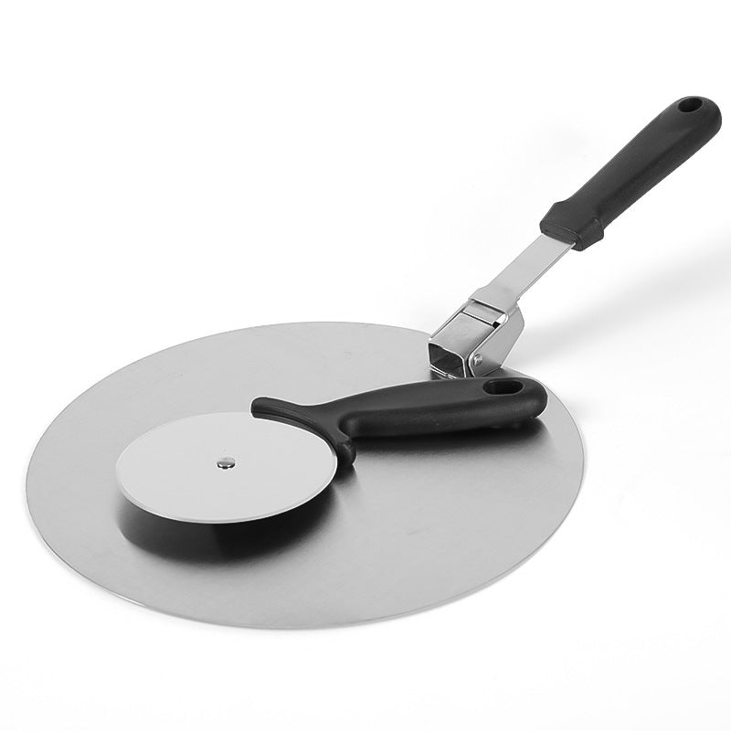 CozyNest 10 inch 12 inch stainless steel round foldable Pizza transfer spatula cake cutter two-piece set