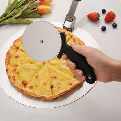 CozyNest 10 inch 12 inch stainless steel round foldable Pizza transfer spatula cake cutter two-piece set